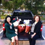 Donna Guzzo (left)Cheryl Freeman(right)RSVP volunteers donated items for the Home Assist Program in St Johns County schools!